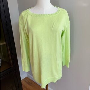 Talbots Light Green Women's Crew Neck Sweater